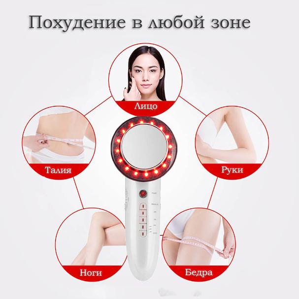 Ультразвуковой массажер Doc-team Body 6в1 для лица и тела для похудения - фото 5
