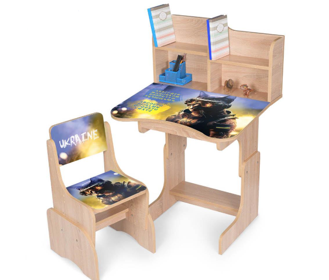 Парта со стулом детская деревянная Bambi Бежевый (N 2071-2-3) Парта со стулом детская деревянная Bambi Бежевый (N 2071-2-3)