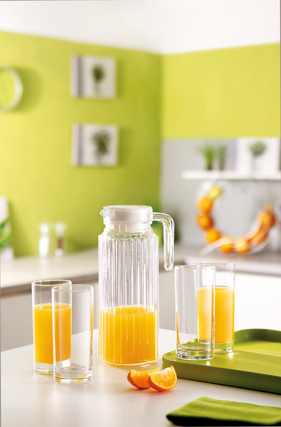 Глечик скляний Luminarc QUADRO з кришкою 1,1 л (V4068) - фото 2 Глечик скляний Luminarc QUADRO з кришкою 1,1 л (V4068) - фото 2