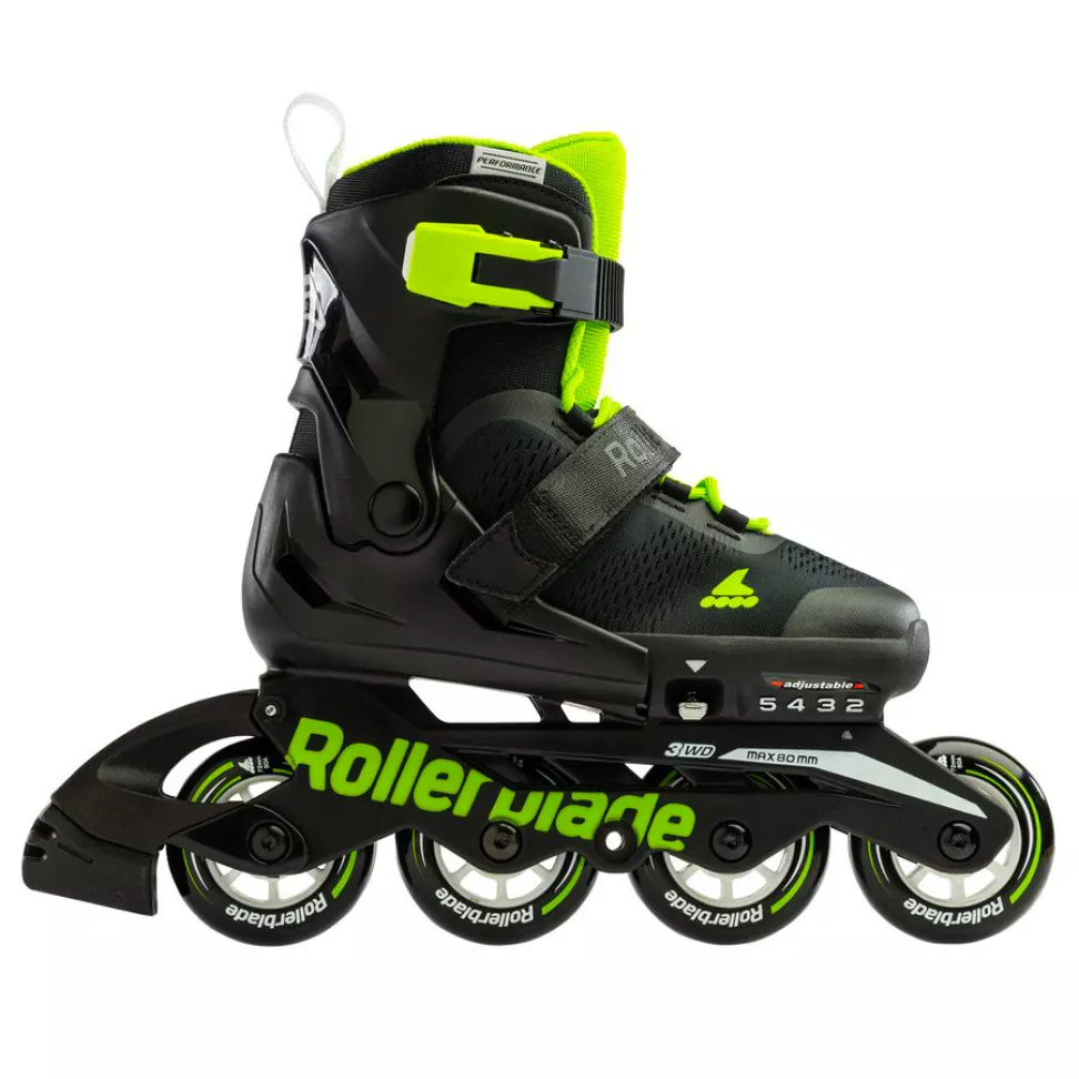 Ролики дитячі Rollerblade Microblade р. 28-32 Black/Green