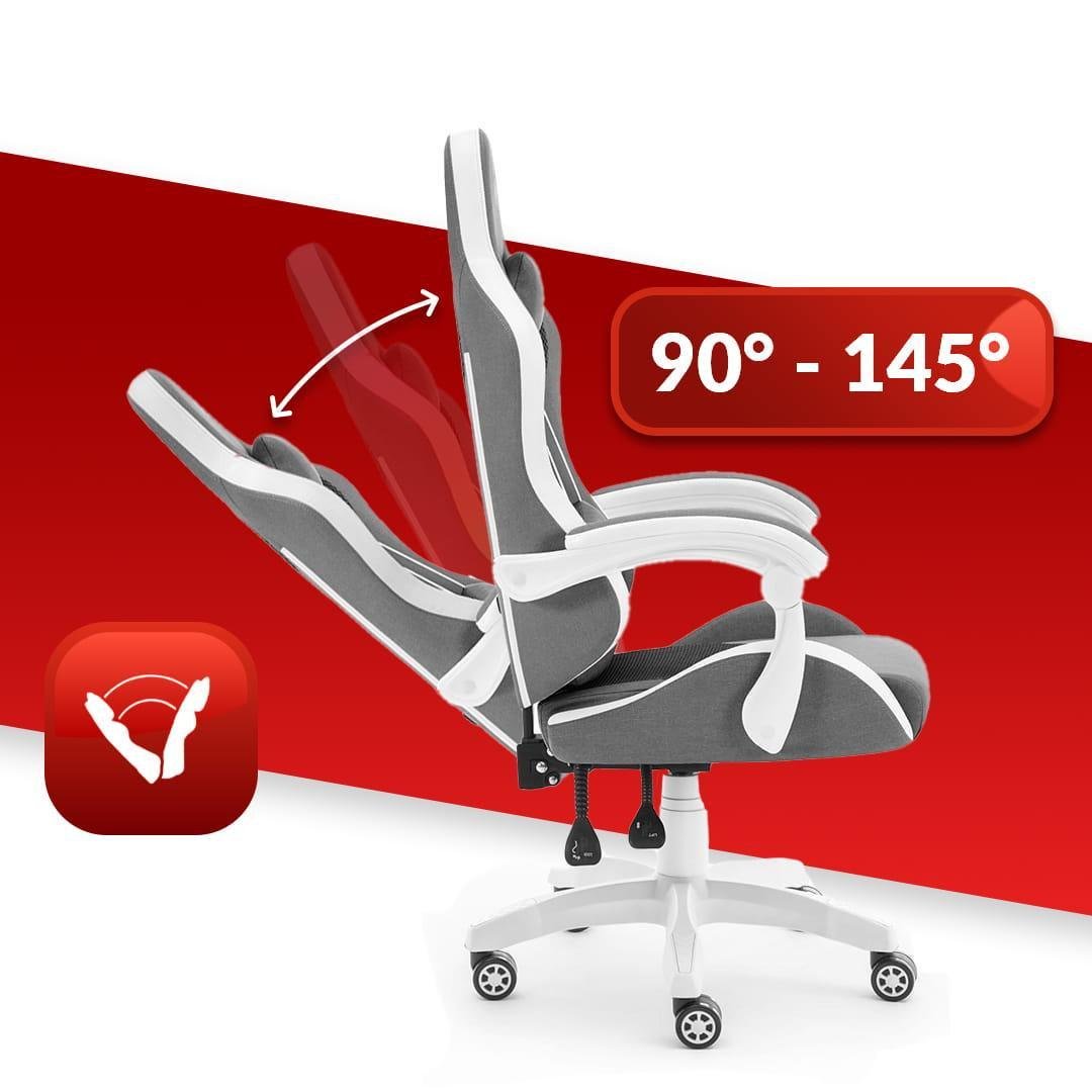 Компьютерное кресло Hell's HC-1012 ткань Grey/White - фото 5 Компьютерное кресло Hell's HC-1012 ткань Grey/White - фото 5