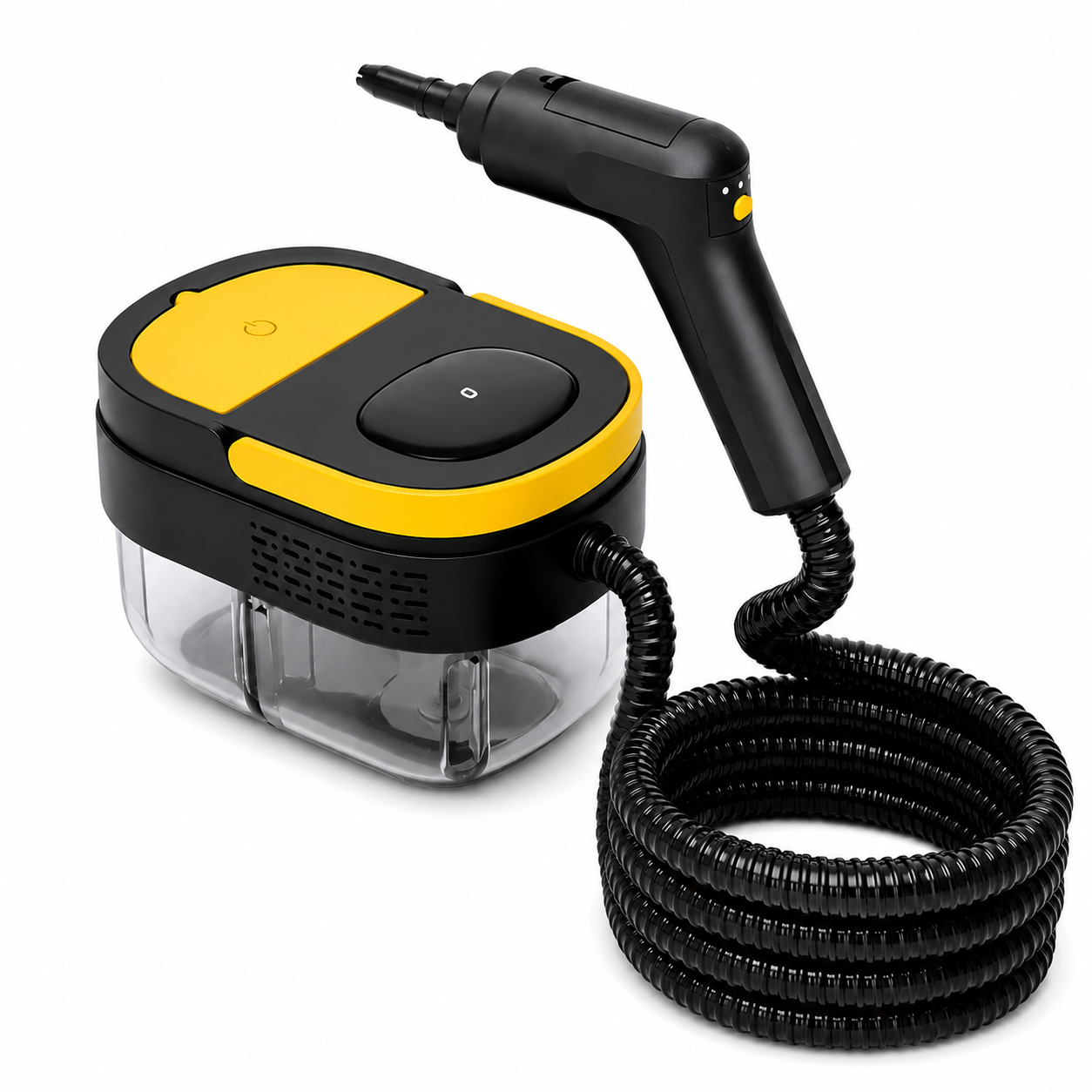 Пароочиститель многофункциональный профессиональный 2500W 3 бар 1,6л Черный/Желтый (G6551 к1)