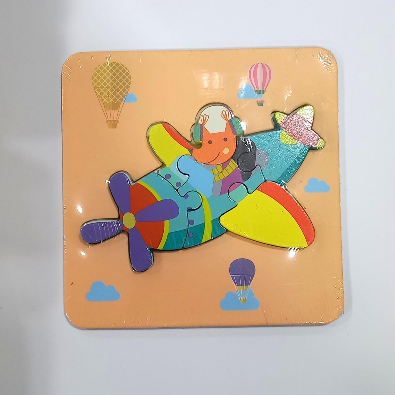 Пазл-вкладыш деревянная игра С 48702 Самолет Вид 1 (6900067487025) Пазл-вкладыш деревянная игра С 48702 Самолет Вид 1 (6900067487025)