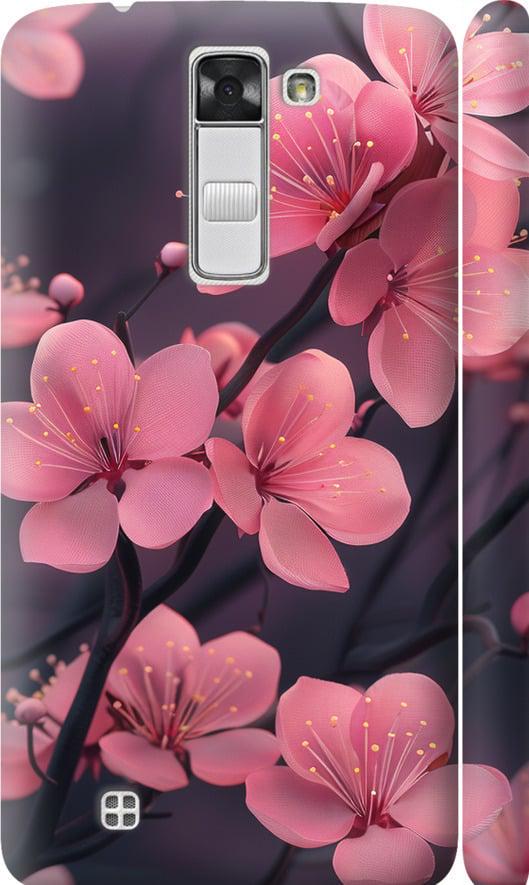 Чехол на LG K8 K350E Пурпурная сакура (6075m-297-42517)