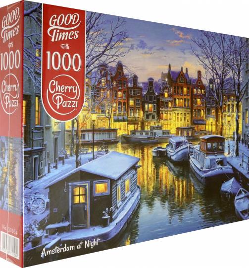 Пазлы CherryPazzi Амстердам ночью на 1000 деталей