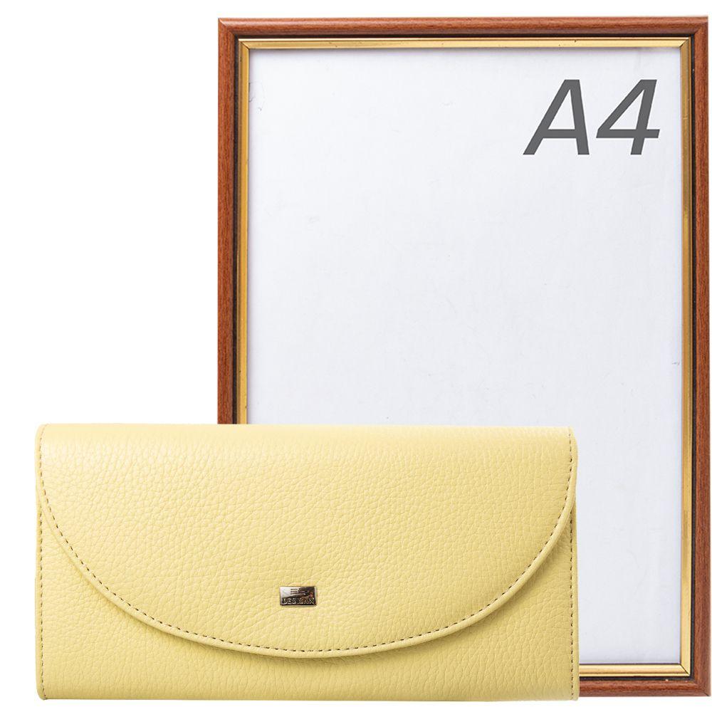 Гаманець жіночий шкіряний DESISAN 1247 Світло-жовтий - фото 7