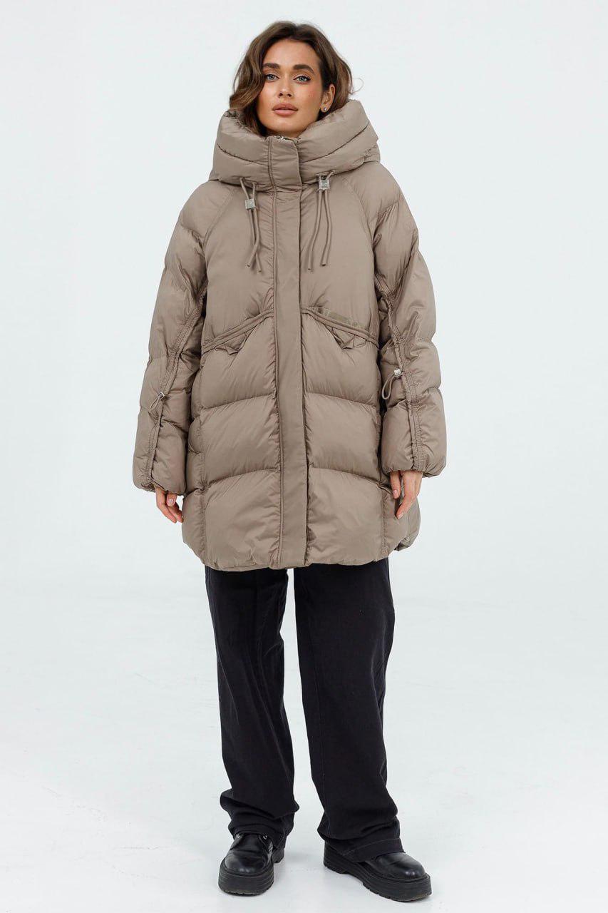 Пуховик-ковдра Автоледі LD-826a р. 46 Кавовий - фото 4 Пуховик-ковдра Автоледі LD-826a р. 46 Кавовий - фото 4