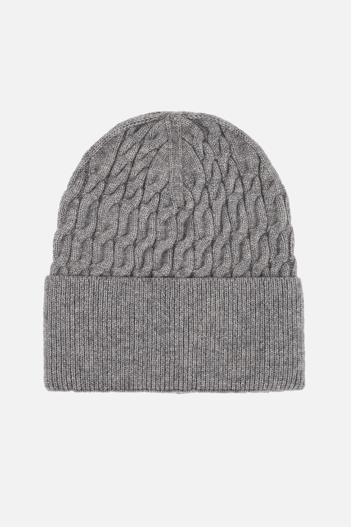Шапка женская 56-58 см Серый (ЦБ-00280602) Шапка женская 56-58 см Серый (ЦБ-00280602)