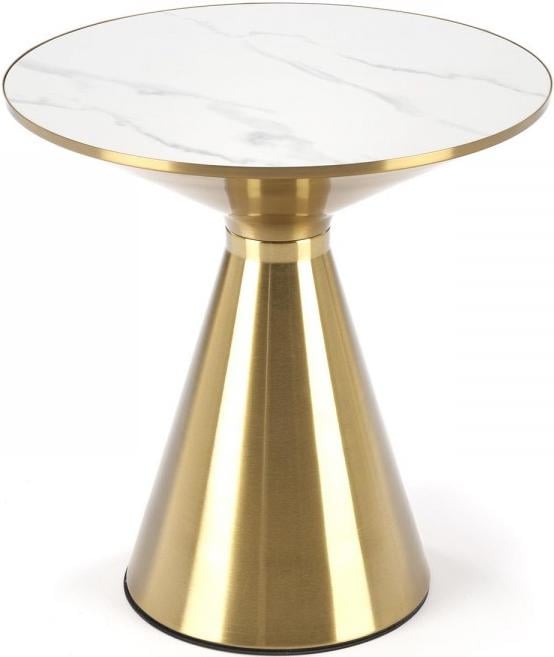 Стіл кавовий Connery Arctic ice top champagne base 50х50 см (13853)