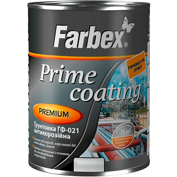 Грунт Farbex ГФ-021 по металу Білий Грунт Farbex ГФ-021 по металу Білий