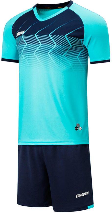 Комплект футбольной формы Europaw 029 Slava XS Бирюзово-темно-синий (europaw628)