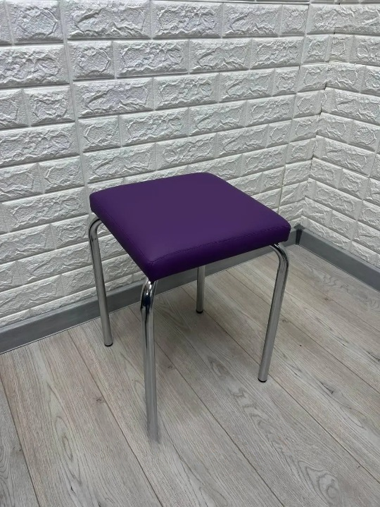 Табурет кухонний Tutty 30х30х45 см Фіолетовий/Хром (28374055)