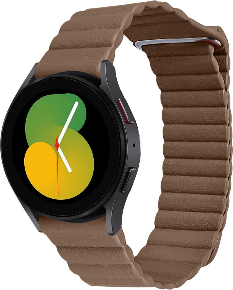 Ремінець шкіряний Genis для Galaxy Watch 5 40 мм Brown (29198-30)