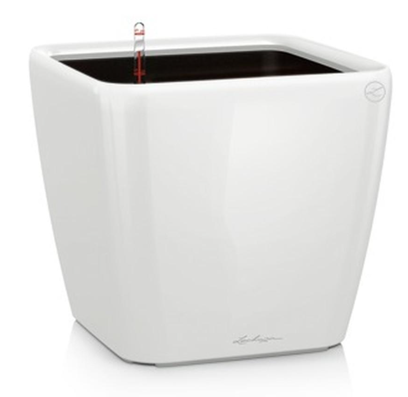 Вазон Lechuzа Quadro Premium LS 43 см Белый (A-013806)