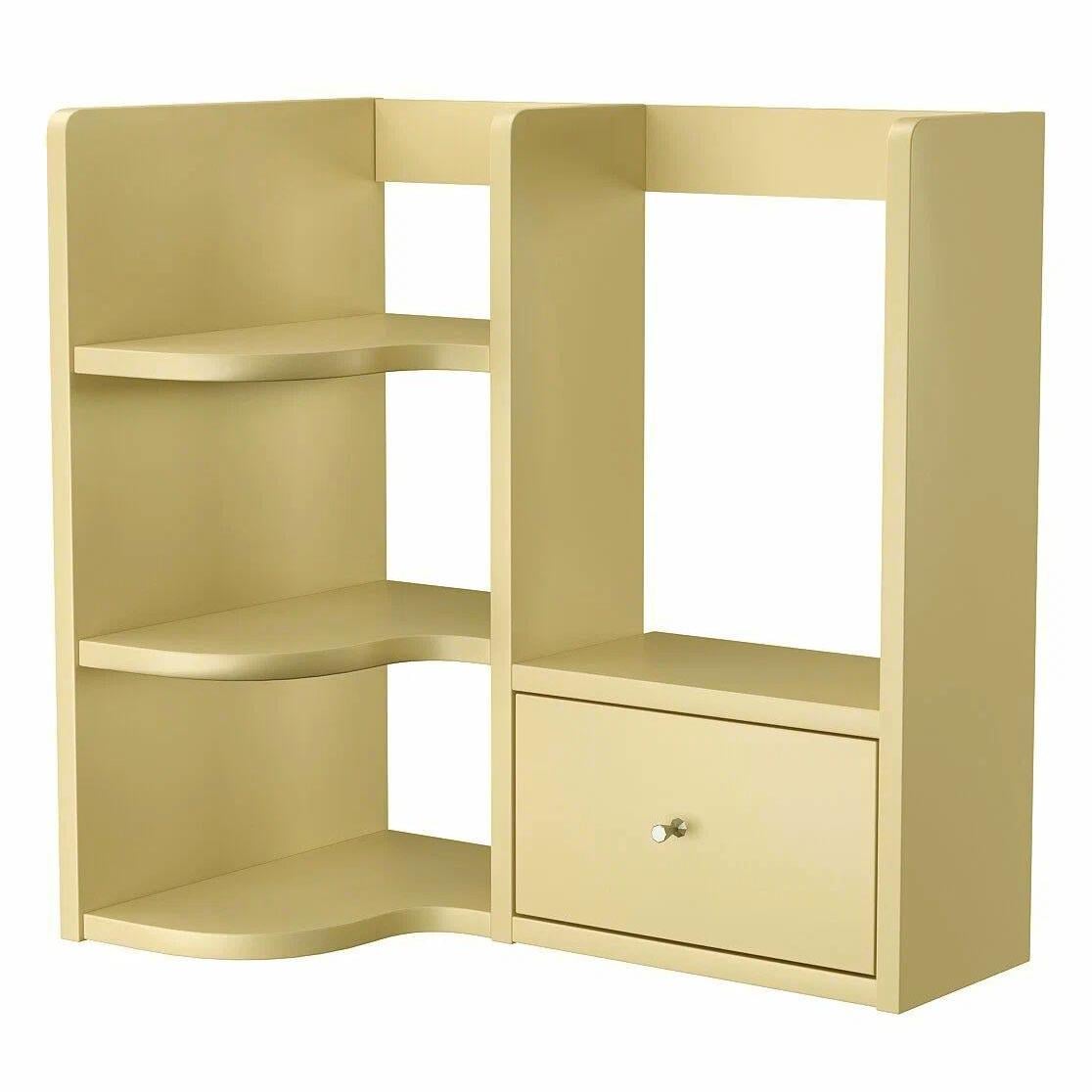 Полка-надстройка настольная из дерева Золорис лимонад (АКД-009151)