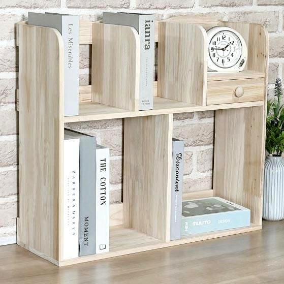 Полка-надстройка настольная из дерева Лавиела бланже (АКД-015701)