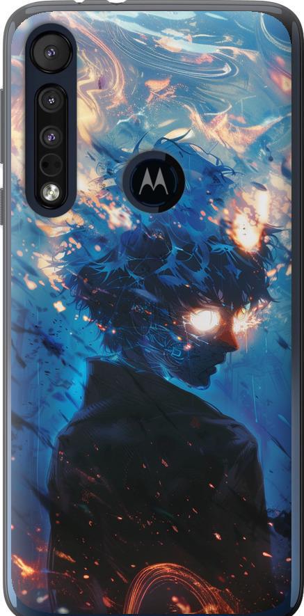 Чехол на Motorola One Macro Сатору Годжо (6129u-1812-42517) Чехол на Motorola One Macro Сатору Годжо (6129u-1812-42517)