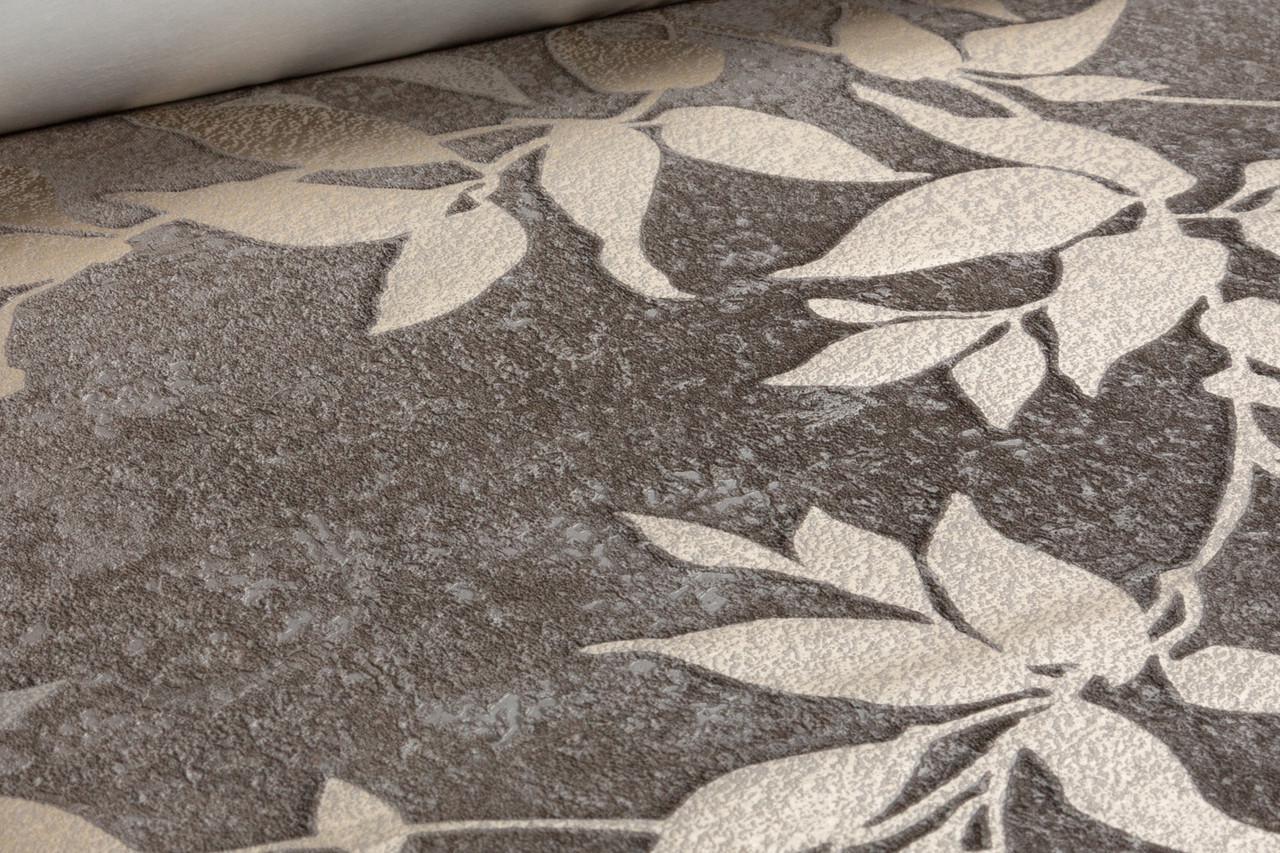 Обои флизелиновые Marburg Casa Vita 36055 винил горячего тиснения 1,06х10,05 м Коричнево-серый