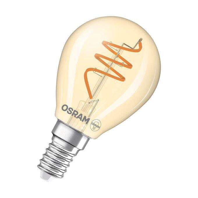 Лампа филаментная Osram Vintage 1906 LED Classic P 4,9W/230V/470 Лм/2200K E14 45x80 мм груша (4058075836563)
