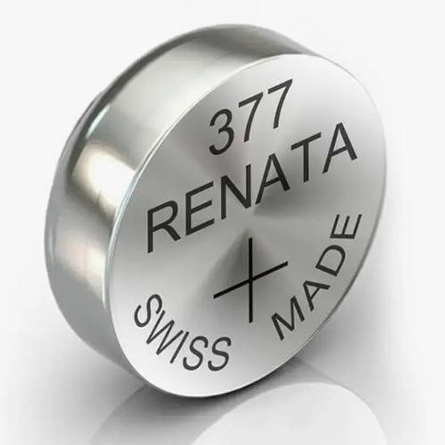 Батарейка серебряно-цинковая Renata 377 SR626SW G4 LR66 376 1,55V (3375)