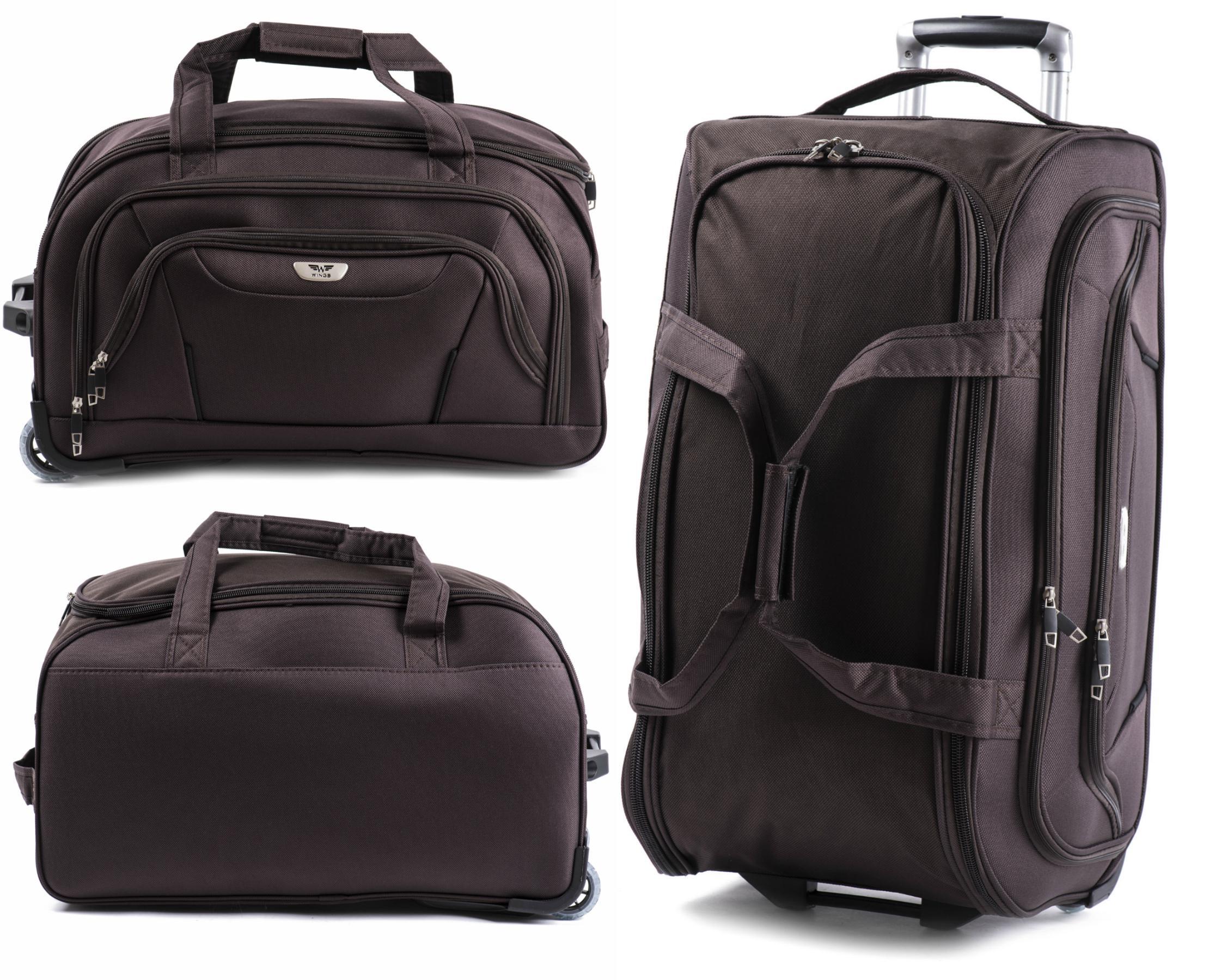 Сумка дорожня Wings c1055 90 л на 2 колесах Коричневий (10228383) - фото 3 Сумка дорожня Wings c1055 90 л на 2 колесах Коричневий (10228383) - фото 3