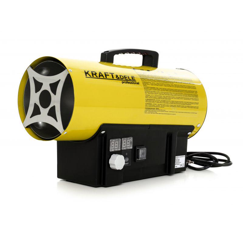 Теплова гармата газова Kraft&Dele KD11700 25 кВт 320 м3/год Жовтий