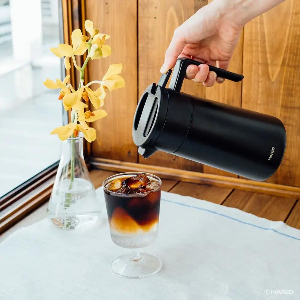 Термо-сервер для профессиональной заварки кофе Hario 800 мл Черный (CHP-800-B) - фото 7 Термо-сервер для профессиональной заварки кофе Hario 800 мл Черный (CHP-800-B) - фото 7