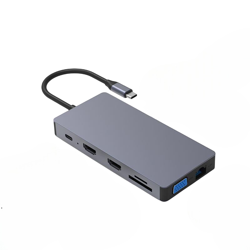 Док-станция портативная для ноутбука Blueendless HD1201 12в1 концентратор типа С (2081592301)