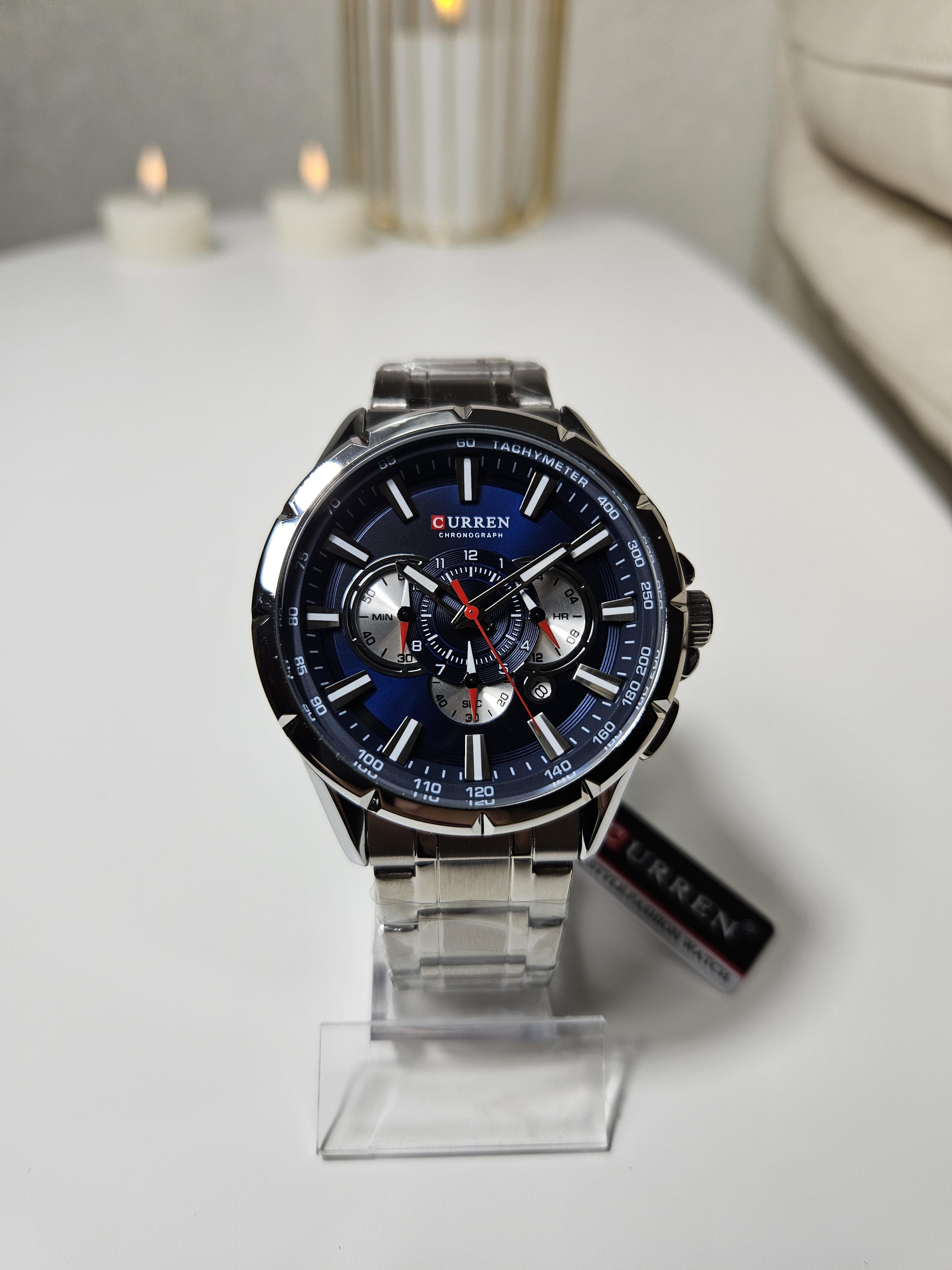 Наручний годинник чоловічий Сurren Rodos Срібний (1113)