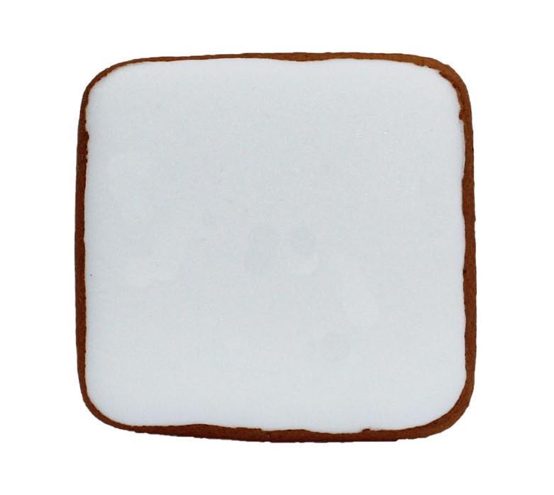 Пряник с индивидуальной печатью Крафт печиво Квадрат 6х6 см 40 г