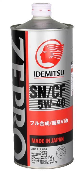 Моторное масло IDEMITSU ZEPRO Euro Spec SN/CF 5W-40 1 л (208)