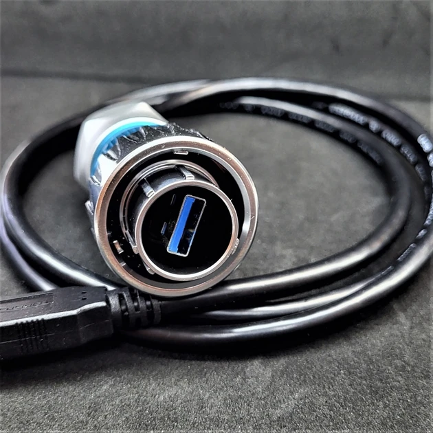 Роз'єм герметичний USB CNLINKO DH24-USB3-MP-MP-1M-001 кабель 1 м (2338163271) - фото 4 Роз'єм герметичний USB CNLINKO DH24-USB3-MP-MP-1M-001 кабель 1 м (2338163271) - фото 4