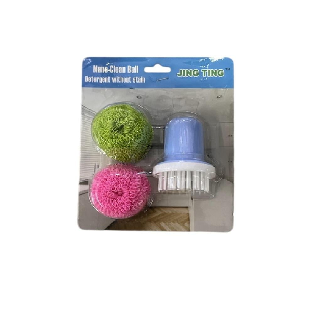 Щетки-мочалки кухонные R93531 3 пр. 19х16 см (2200000357816)