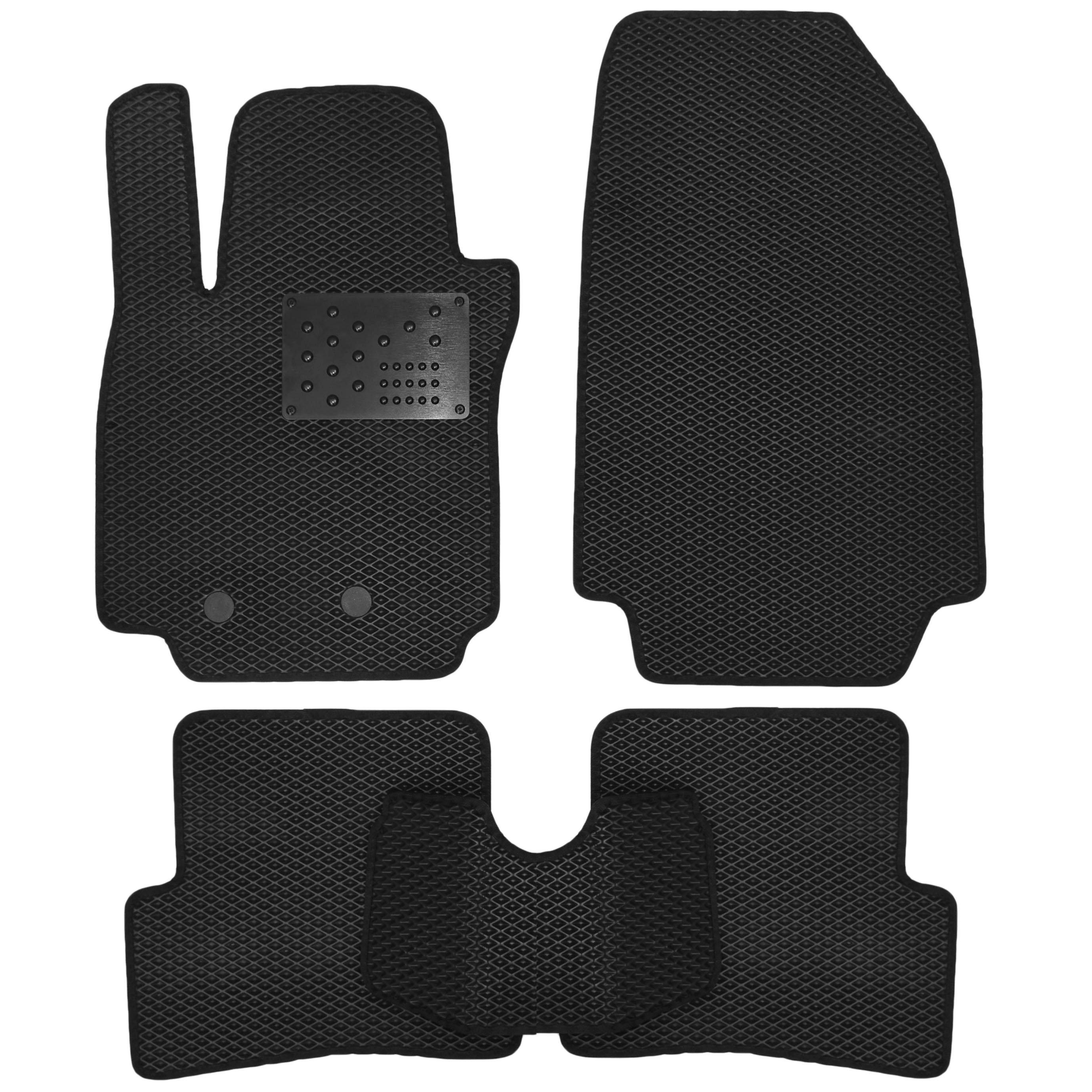 Коврики в салон для Renault Clio III '05-12 Grand Tour EVA с металическим подпятником Черный Коврики в салон для Renault Clio III '05-12 Grand Tour EVA с металическим подпятником Черный