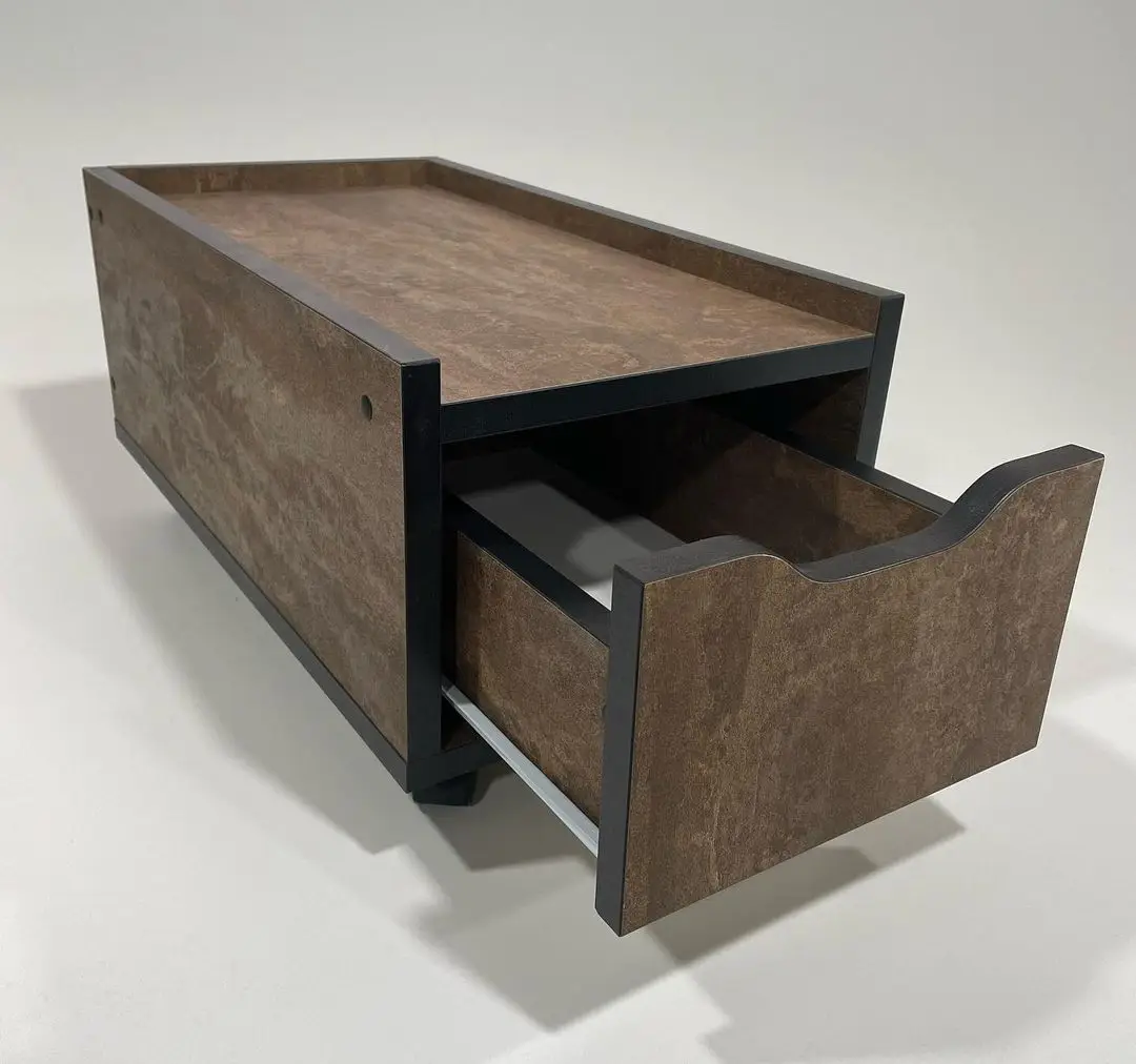 Подставка для системного блока с ящиком Drom 30х55 см Коричневый - фото 2 Подставка для системного блока с ящиком Drom 30х55 см Коричневый - фото 2