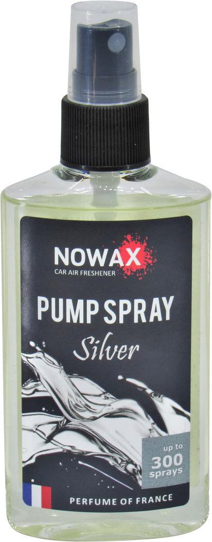Ароматизатор для авто Nowax Pump Spray Silver на зеркало спрей 75 мл (0304271)