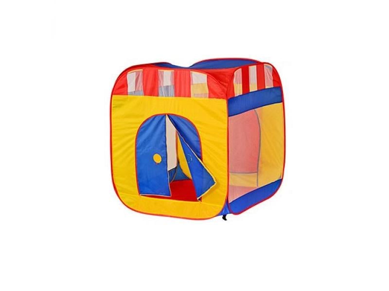 Детская игровая палатка Куб в сумке из текстиля 94х94х108 см Разноцветный (150-98-M0505)