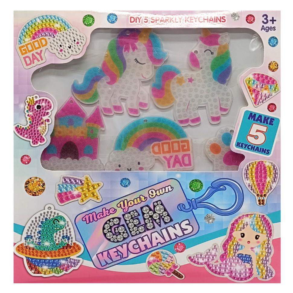 Набір для творчості Алмазна мозаїка DK5008 5 брелоків (RLT47140) Набір для творчості Алмазна мозаїка DK5008 5 брелоків (RLT47140)