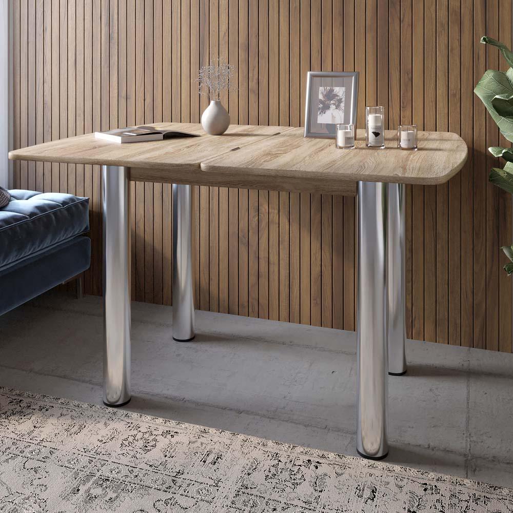 Обеденный стол Lion Нота раскладной 60x90/90x120 см Дуб Сонома трюфель (000-000-2619)