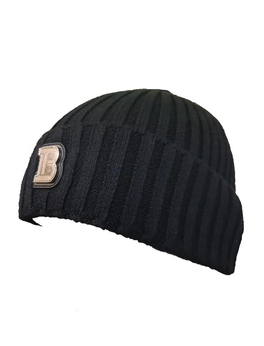 Шапка мужская Burberry Hats Baret BR-1786 Black