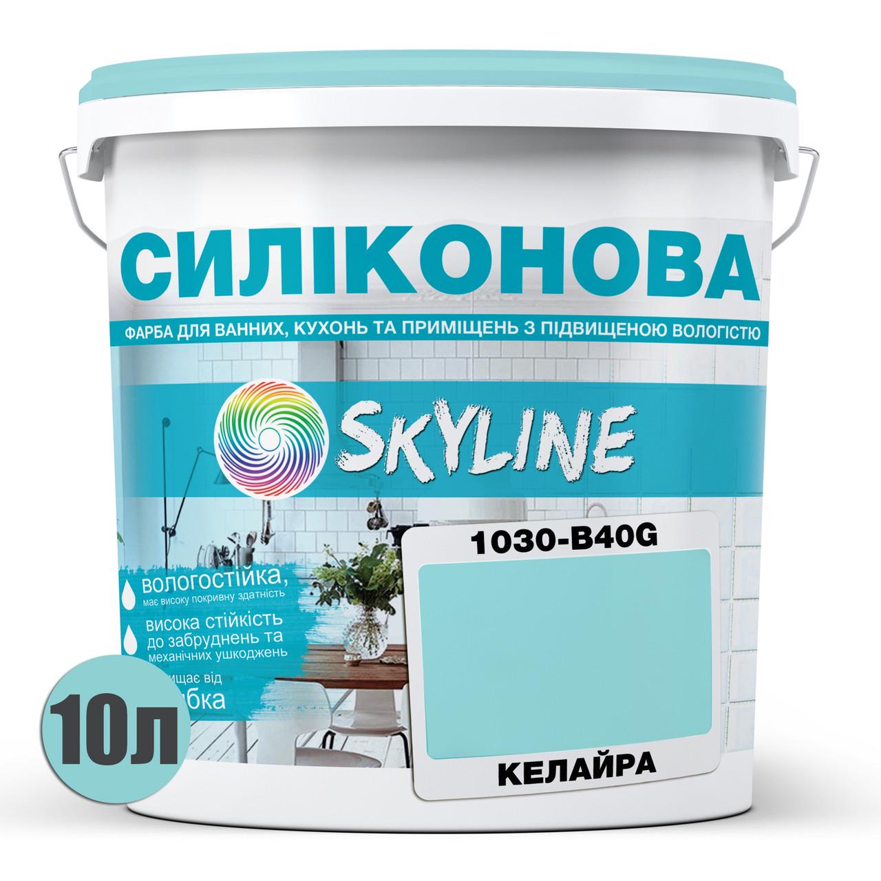 Краска для влажных помещений Skyline 1030-B40G силиконовая 10 л Келайра (2589082060) - фото 2 Краска для влажных помещений Skyline 1030-B40G силиконовая 10 л Келайра (2589082060) - фото 2