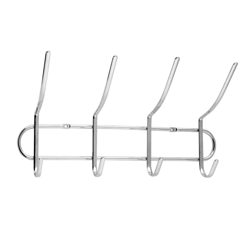 Вешалка настенная AWD interior на 8 крючков 16x35x10 cм метал хромированный (AWD02090621)