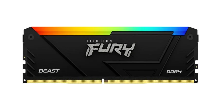 Оперативная память Kingston Fury Beast RGB DDR4 16GB/3200 (KF432C16BB12A/16)