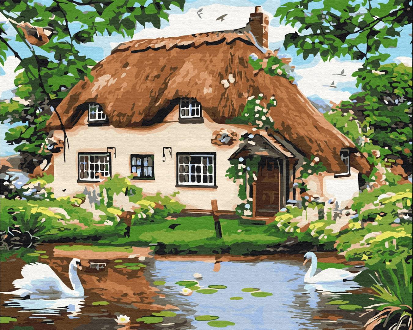 Картина по номерам Brushme Сельский домик 40x50 см (BS8291)