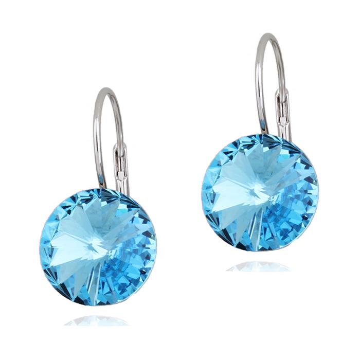 Серьги с кристаллами Сваровски Italina 085947e Голубой