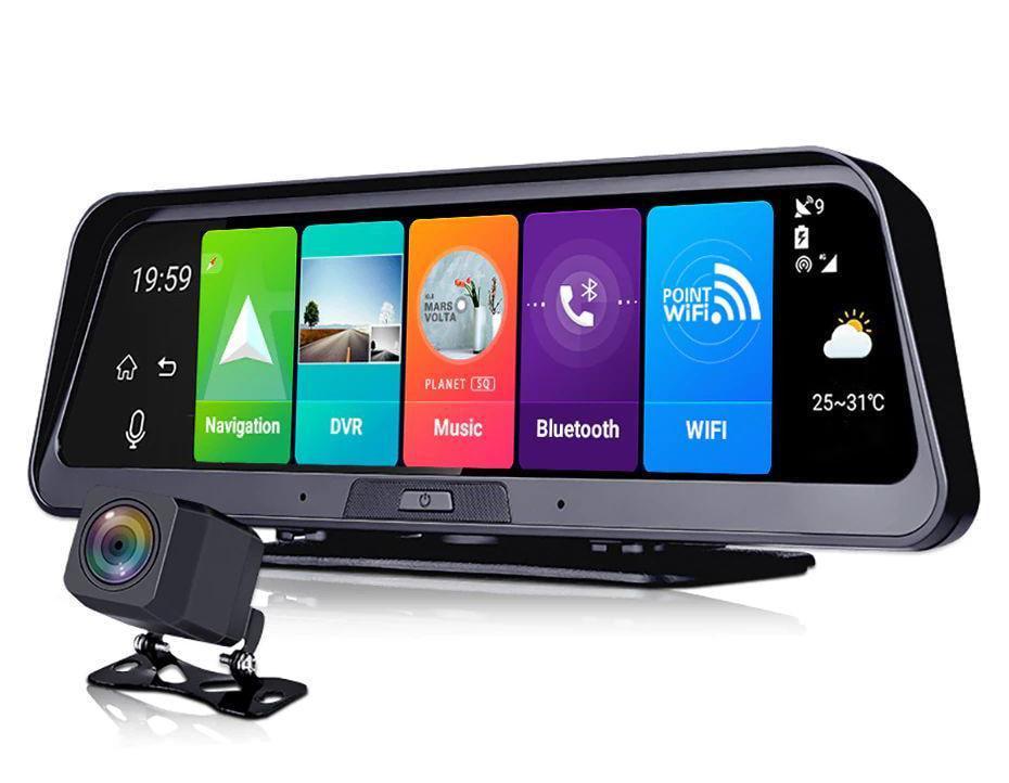 Видеорегистратор на торпеду 10" Android/GPS/4G/Wi-Fi/ADAS/Bluetooth/FM (34630346)