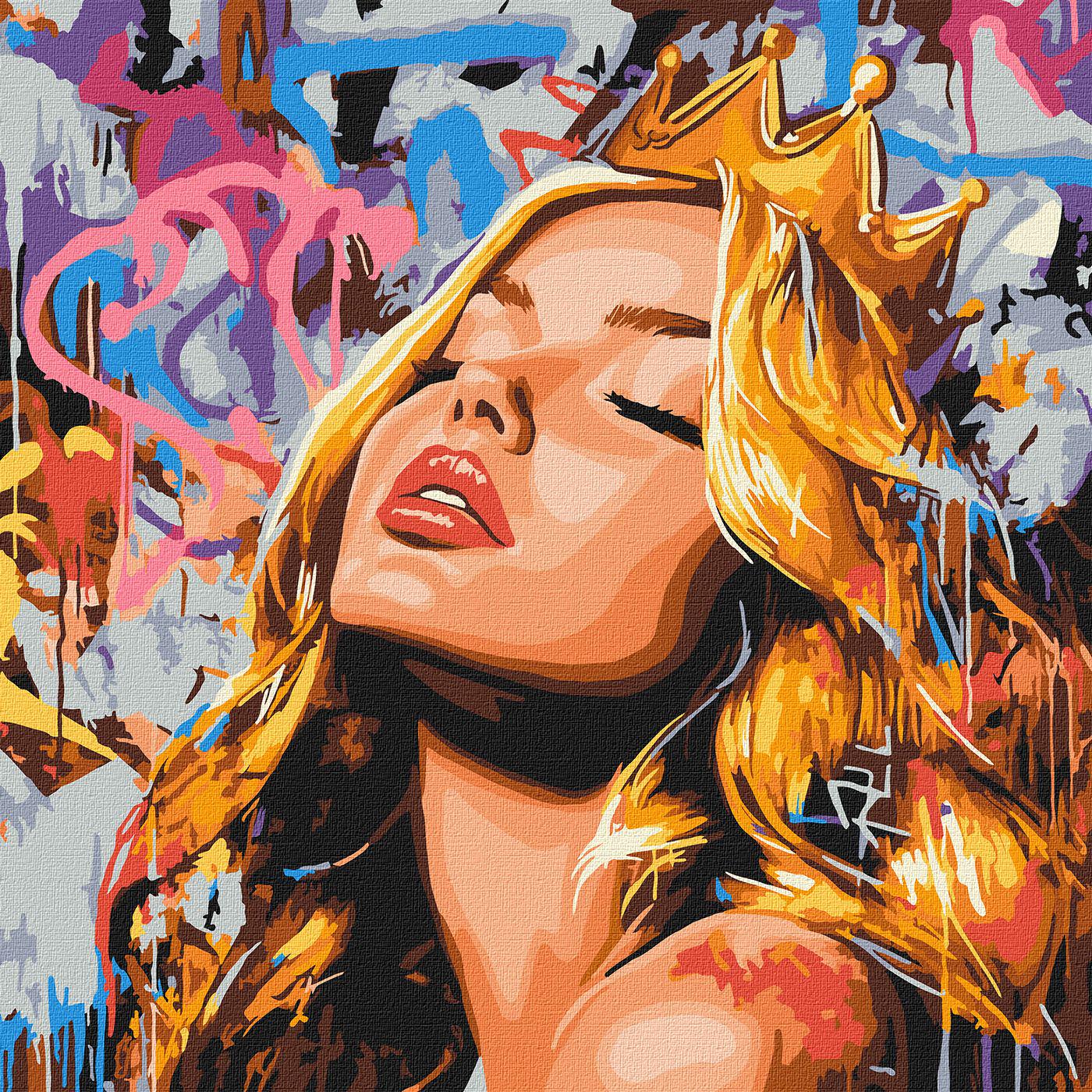 Набір для розпису по номерах Ideyka Сучасна Спляча красуня КНО8603 40x40 см (MTT-200431)