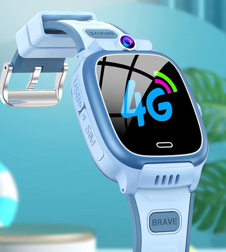 Смарт-часы детские с GPS и SIM картой Lemfo Y66 часы для детей с видеозвонком камерой SOS и прослушиванием до 3 дней работы Синий - фото 7