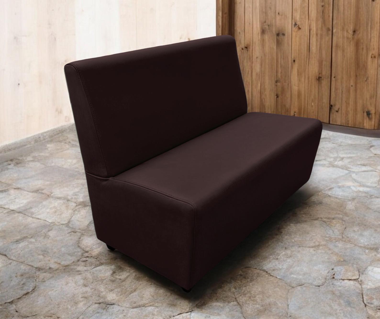 Диван для кафе Tobi Sho Прайм с высокой спинкой без подлокотников 1000x630x850 мм кожзам Темный шоколад (22311) - фото 3 Диван для кафе Tobi Sho Прайм с высокой спинкой без подлокотников 1000x630x850 мм кожзам Темный шоколад (22311) - фото 3