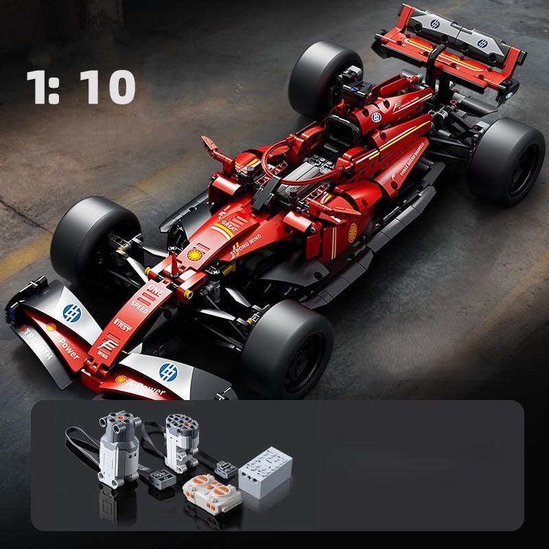 Конструктор на радиоуправлении 1:10 Ferrari SF-24 F1 Формула 1 гоночная машина с мотором и пультом 56 см Красный - фото 10